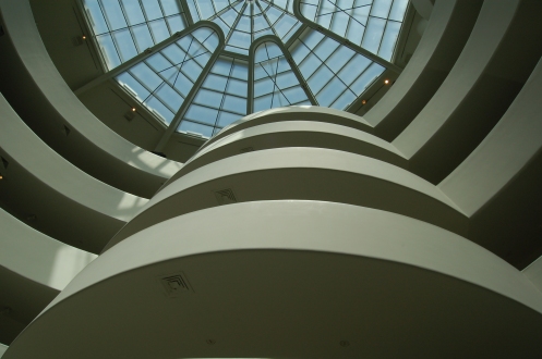 Looking up at the Guggenheim